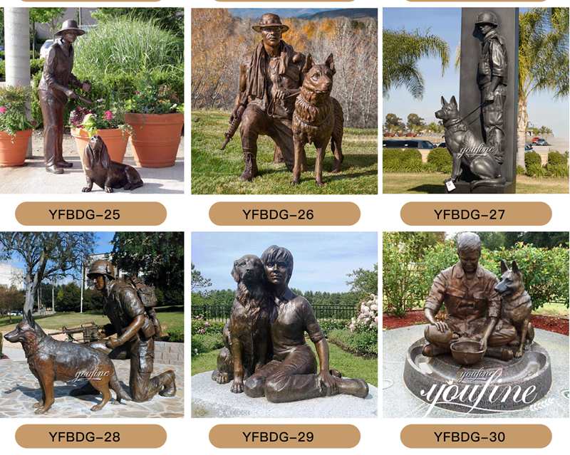 german shepherd statue-YouFine Sculpture