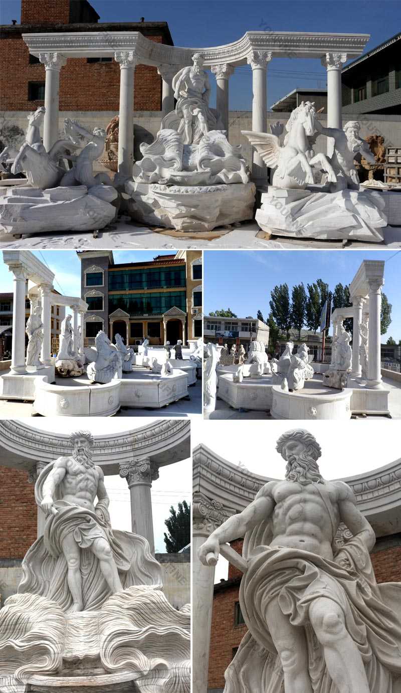 large marble water fountain marble Trevi water fountain replica