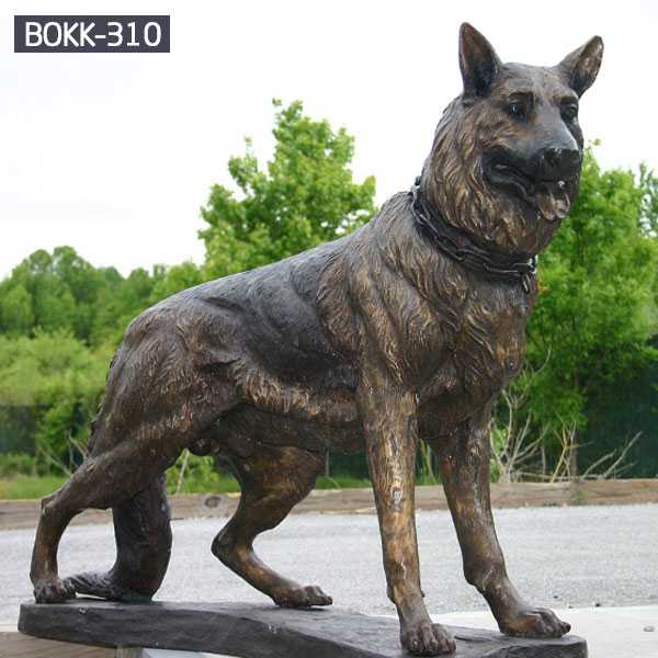 life size german shepherd statue for sale BOKK-310