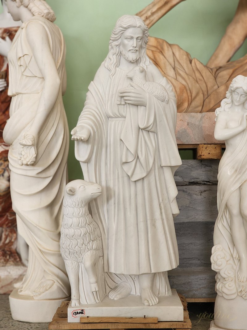 marble religious statue Jesus statue for church 