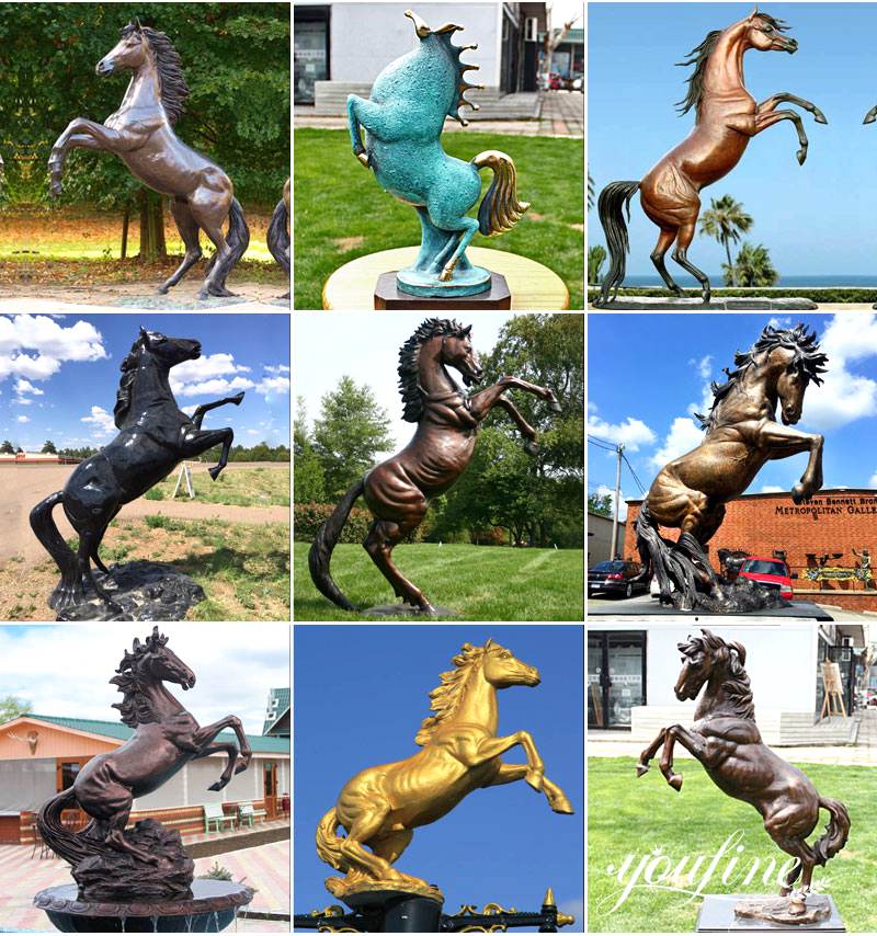 metal horse sculpture for sale-YouFine Sculpture