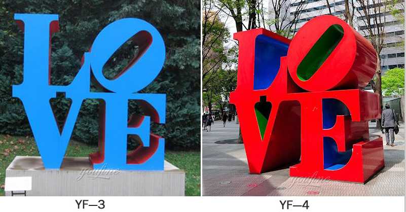 mirror sculpture love statue replica for sale