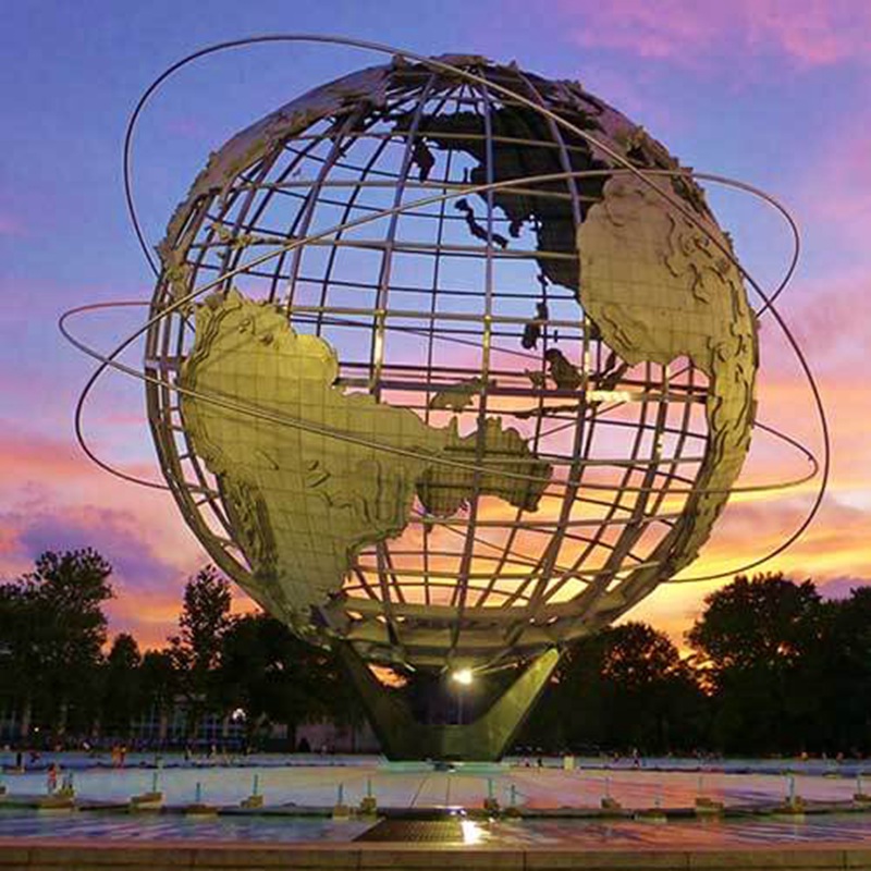 modern metal globes