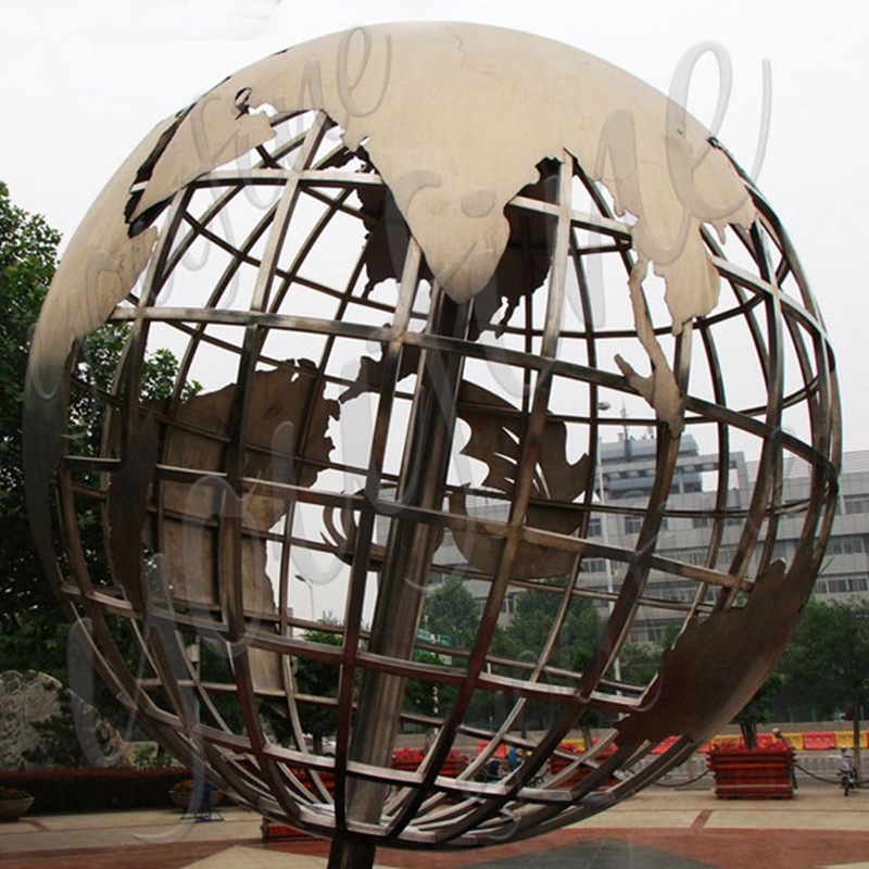 modern metal globes 