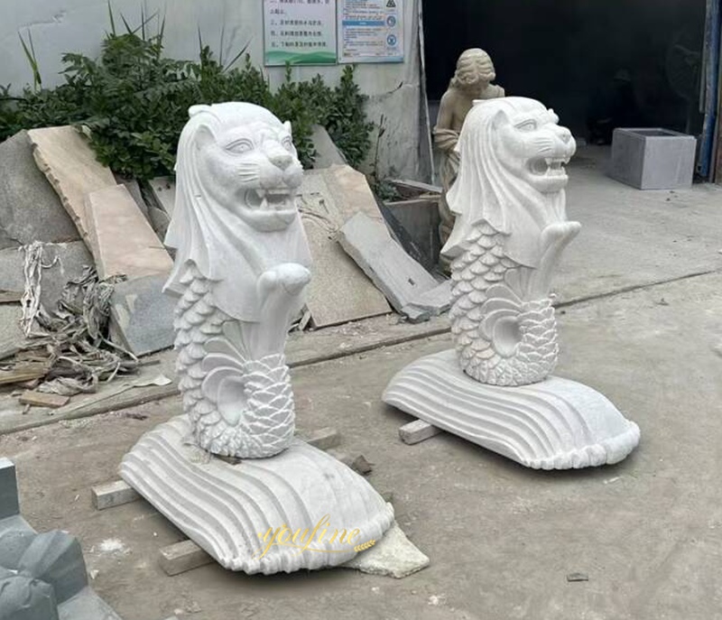 singapore lion fish statue replica