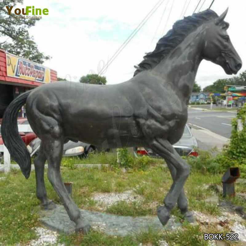 Antique Bronze Horse Garden Ornament Life Size Bronze Horse Statue Design for Garden Decor for Sale BOKK-522