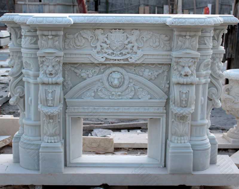 Custom made white marble fireplace mantels for sale craigslist modern stone fireplaces