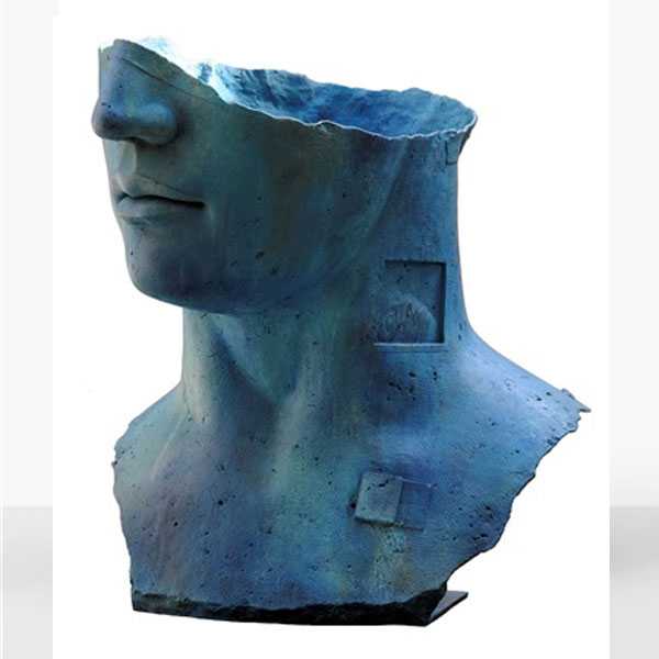 Famous Bronze Sculpture Artist Igor Mitoraj Krakow Igor Mitoraj Sculpture Hollow Head Replica for Sale BOKK-569