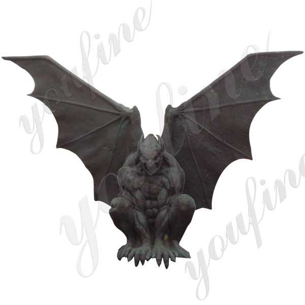 Famous Winged Large Antique Garden Bronze Gargoyles Design for Roof Decor for Sale BOKK-582