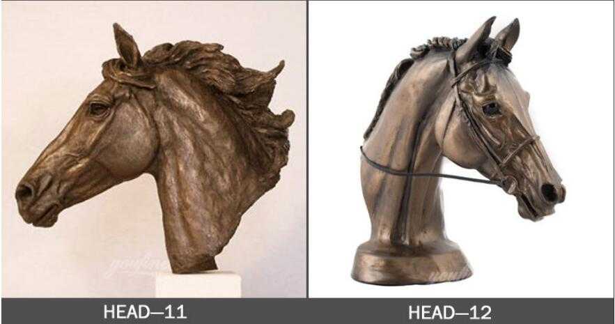 Giant bronze horse head sculpture london