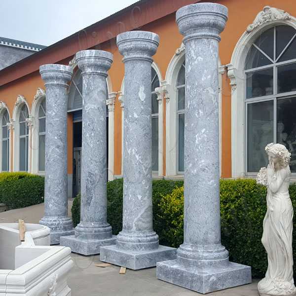 Large Antique Round Marble Column for Sale Doric Order Column for Exterior Houses From Home Depot for Sale MOKK-152