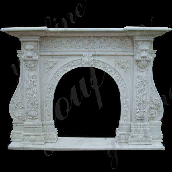 Life Size Custom Made Contemporary Fireplace Mantels and Surrounds Design for Sale–MOKK-130