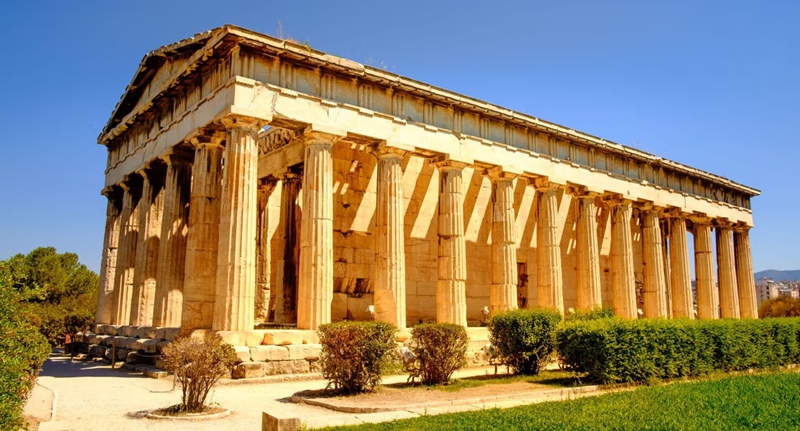 Temple of Hephaestus Doric column