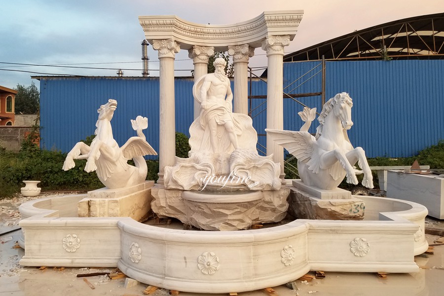 Triton and Neptune sculpture Trevi fountain