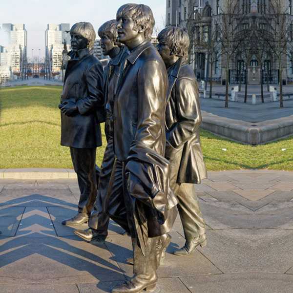 World famous singer team Beatles statue in liverpool for sale