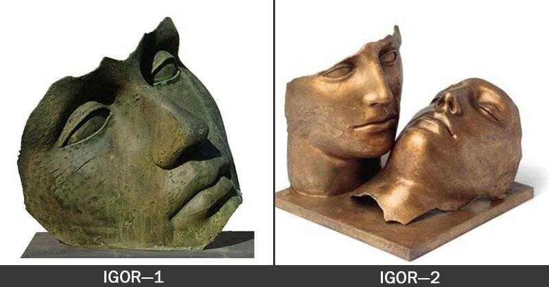 bronze hollow head igor mitoraj replica for home decor for sale