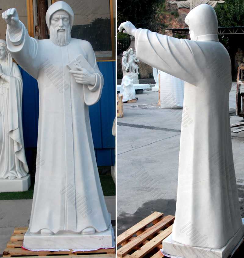 life size catholic statue saint charbel for sale saint statues for the garden