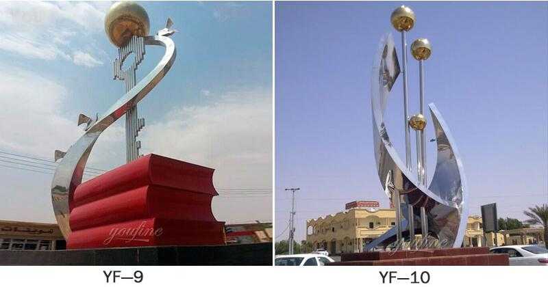 famous metal sculptures UAE