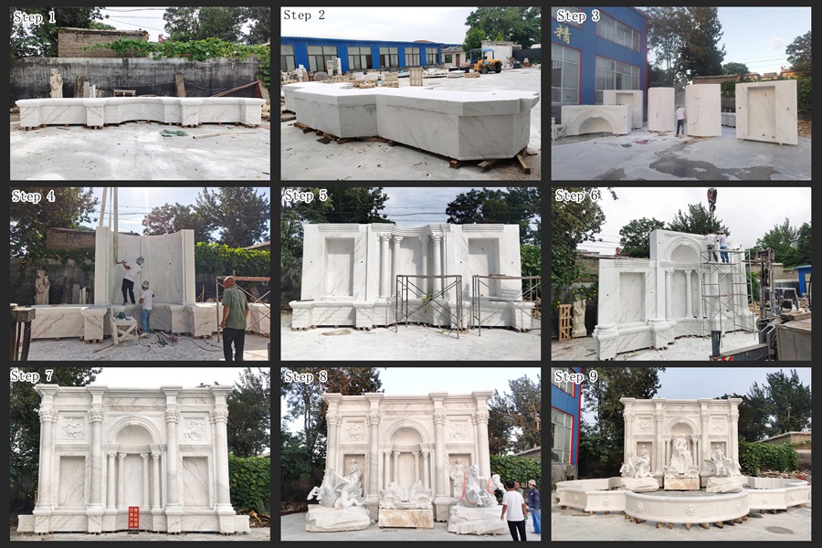 fontana di trevi replica installtion