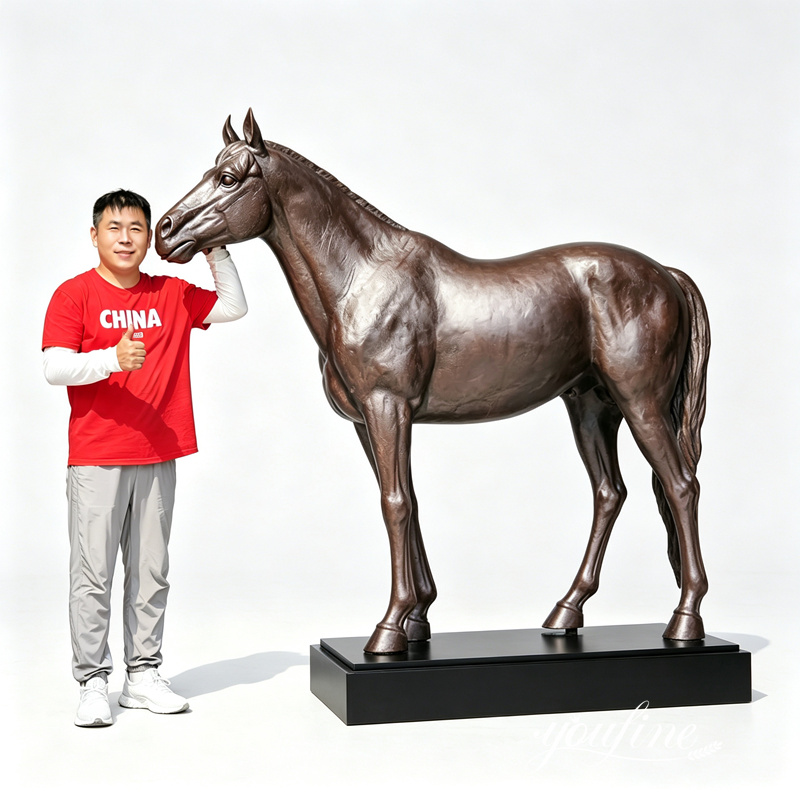 Life Size Bronze Horse Statue for Farm Decor BOKK-212