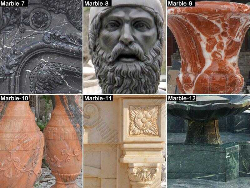 kinds of marble color