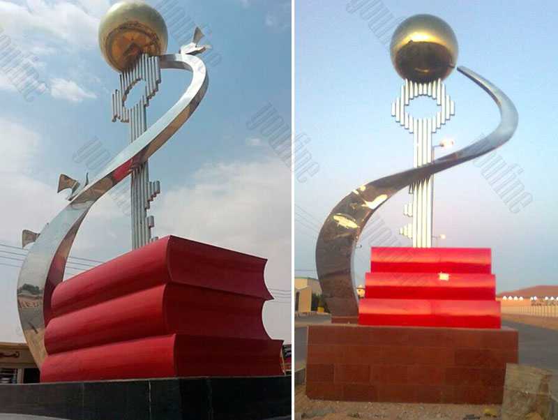 large outdoor sculptures for sale contemporary stainless steel sculpture for sale UAE