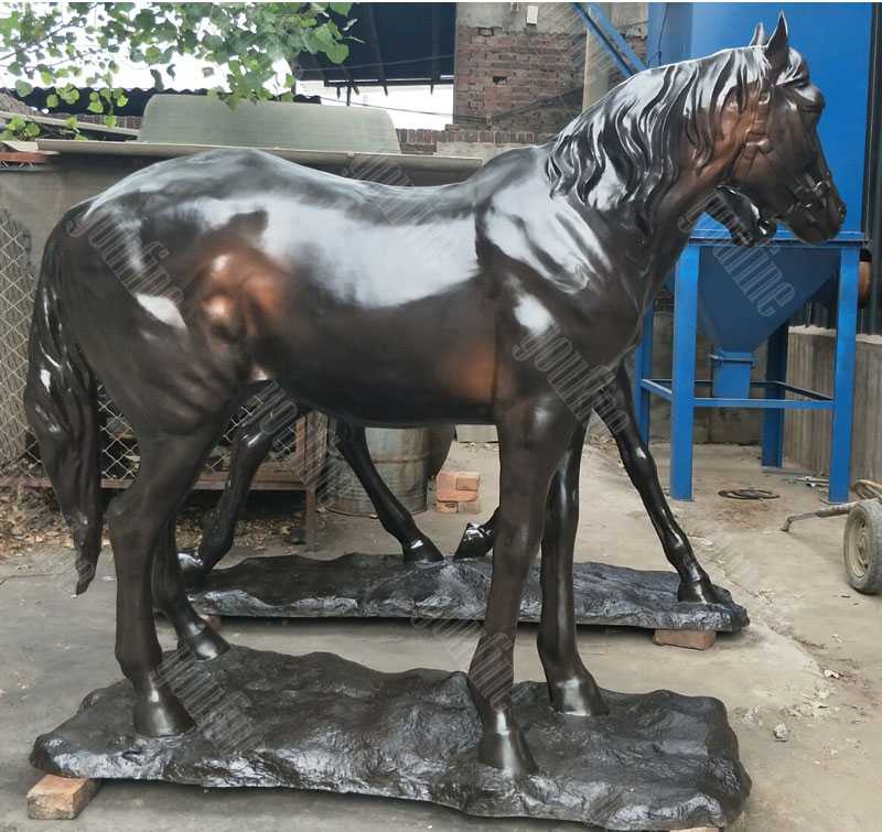 large two standing horse garden ornamental