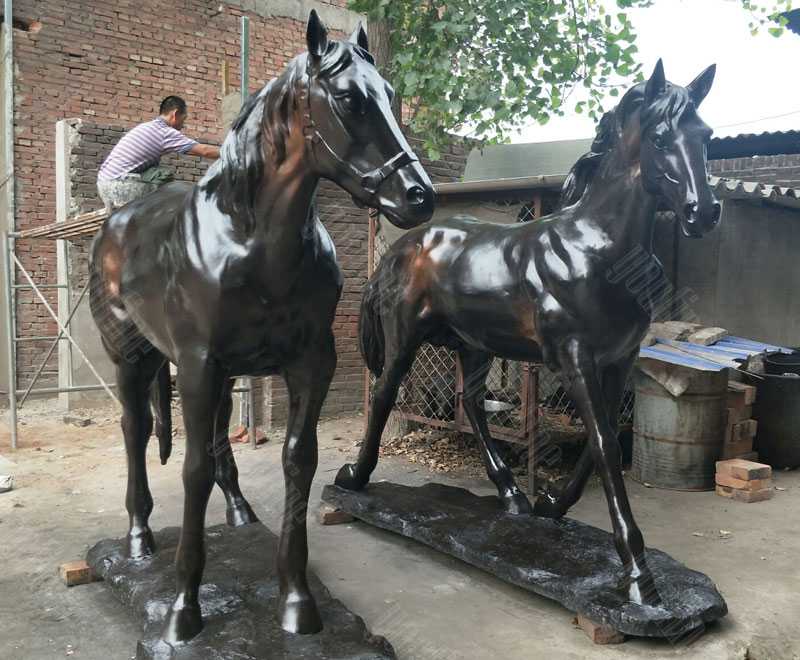 large two standing horse garden ornamental