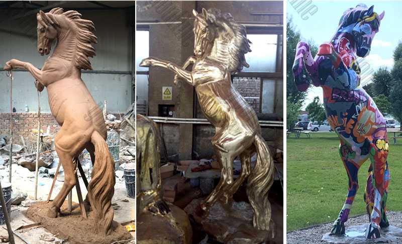 life size bronze horse statue be painted by our customer design custom horse statue for garden lawn ornament decor for sale