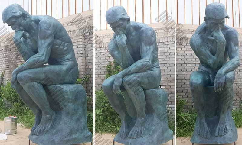 life size world famous bronze sculpture the thinker statue replica for sale