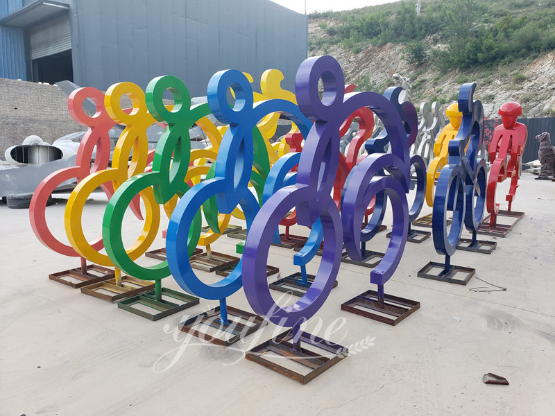 metal bike sculpture - YouFine Sculpture