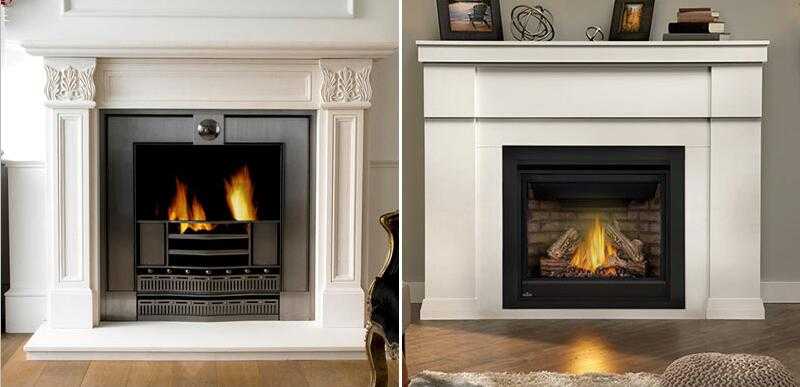 modern custom marble fireplace surround ideas