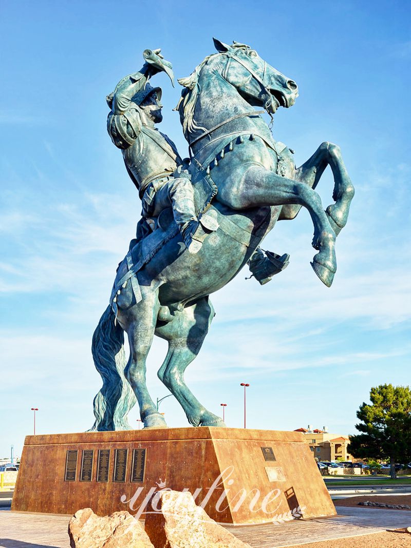 ornamental knights on horseback-YouFine Sculpture