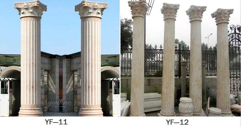 square fluted columns design for sale