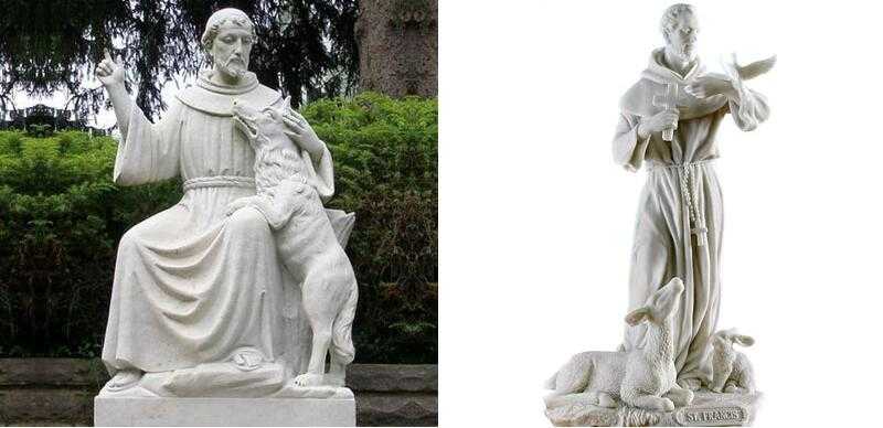 large st francis garden statue