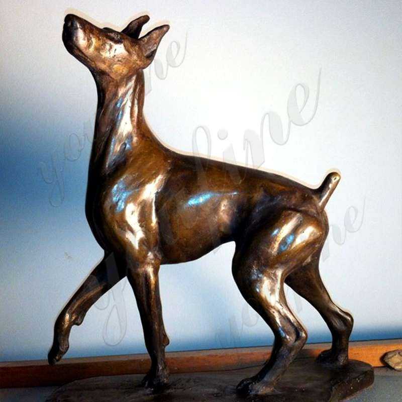 doberman head statue