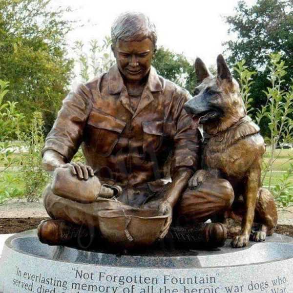 BOKK-544 german shepherd memorial statue for sale