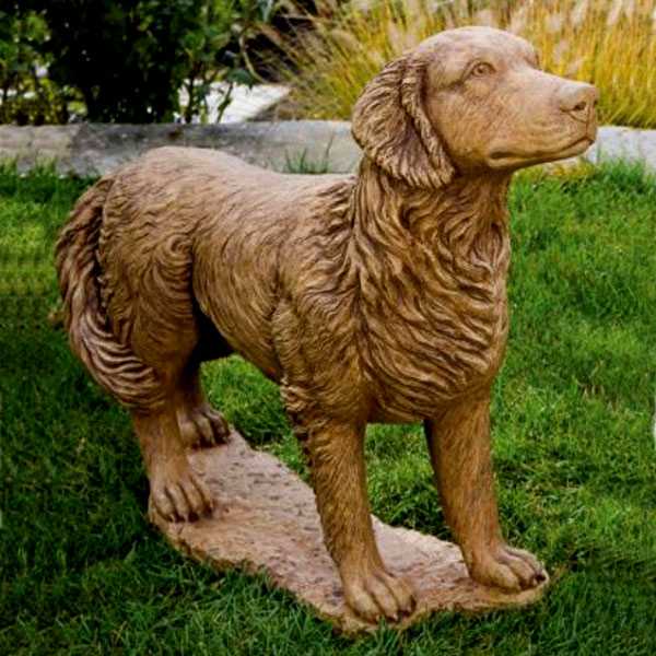 Custom Dog Golden Bronze Retriever Outdoor Statue for Sale BOKK-545