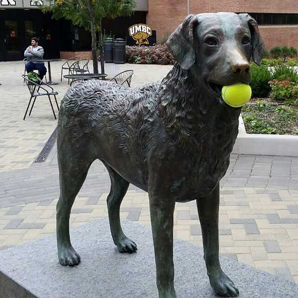 black labrador statues garden