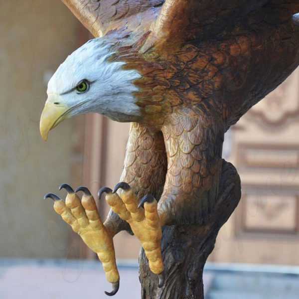 antique brass eagle statue for sale