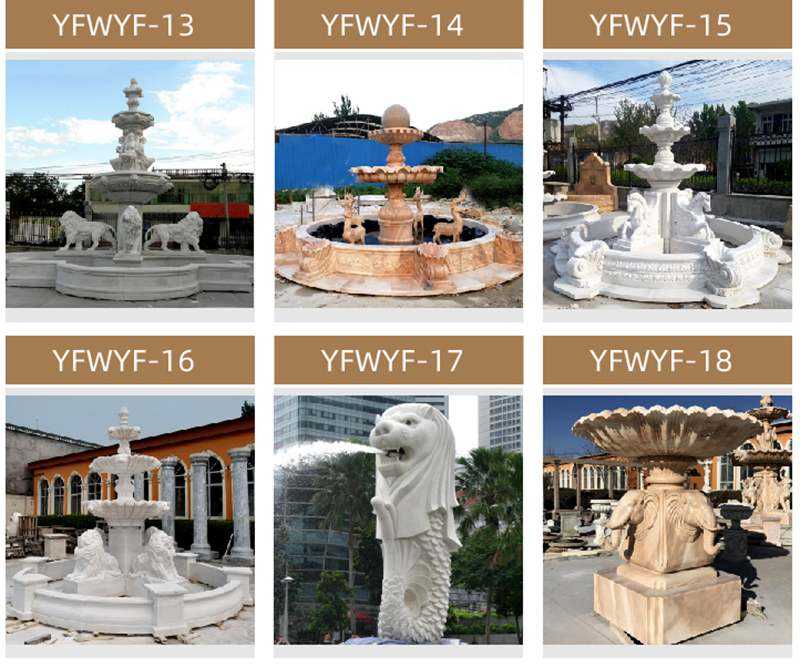 beautiful marble fountain