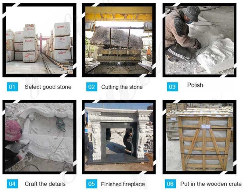 cast marble fireplace for sale