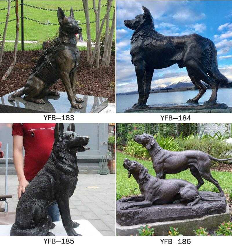 dog statues for outside for sale