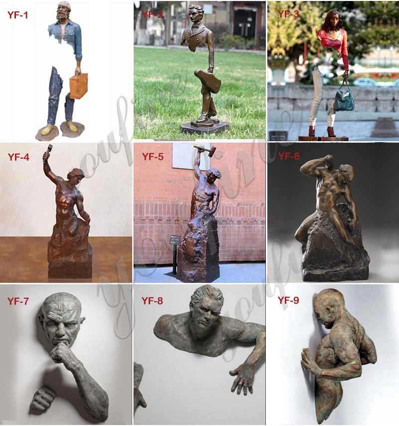 famous bronze Self Made Man Statue Replica