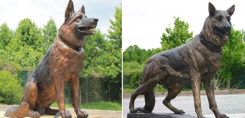 german shepherd sculptures for sale