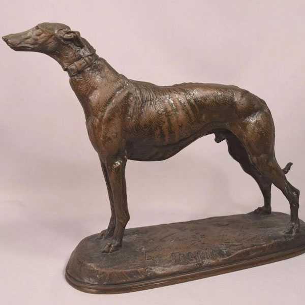 greyhound yard statue