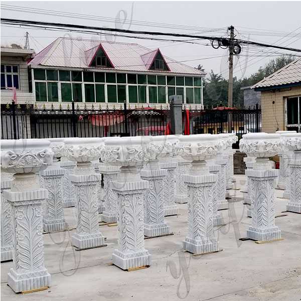 large white marble wholesale planter on stock for sale