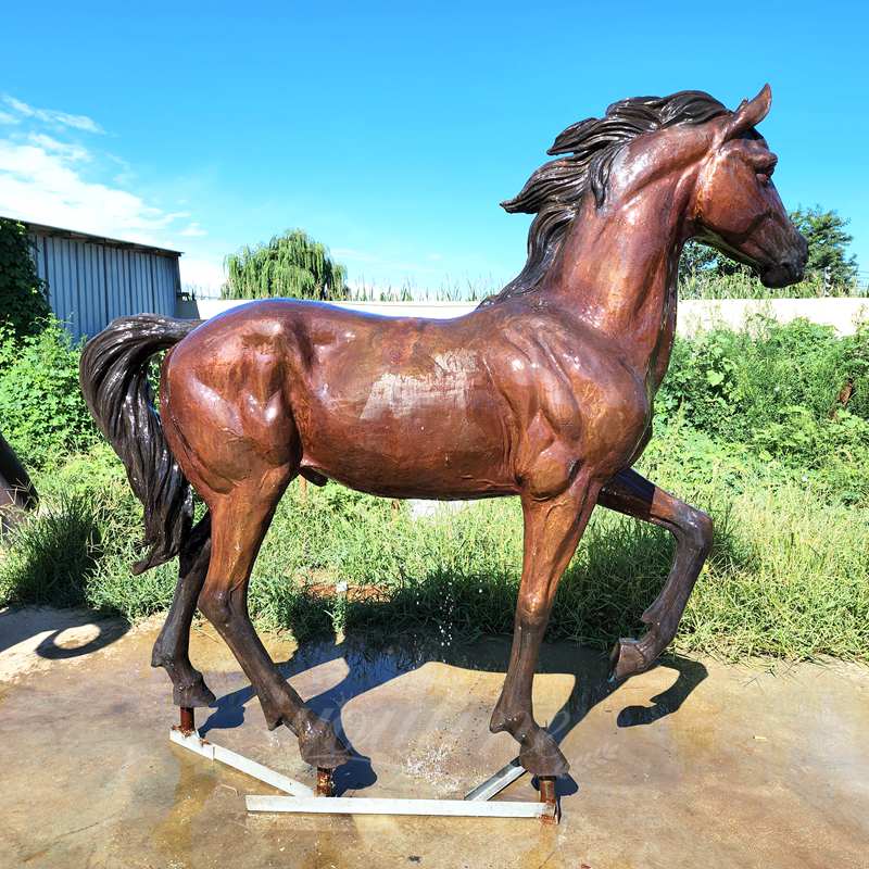 life size bronze horse statue