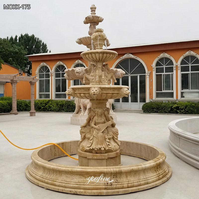 marble antique water fountain