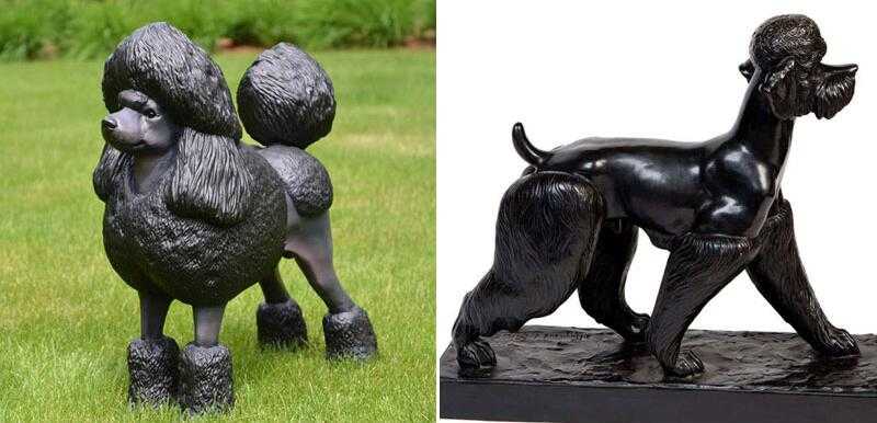 poodle garden ornaments for sale